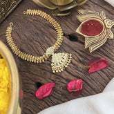 Vriksham Traditional White Tanmani Neckpiece-G18858